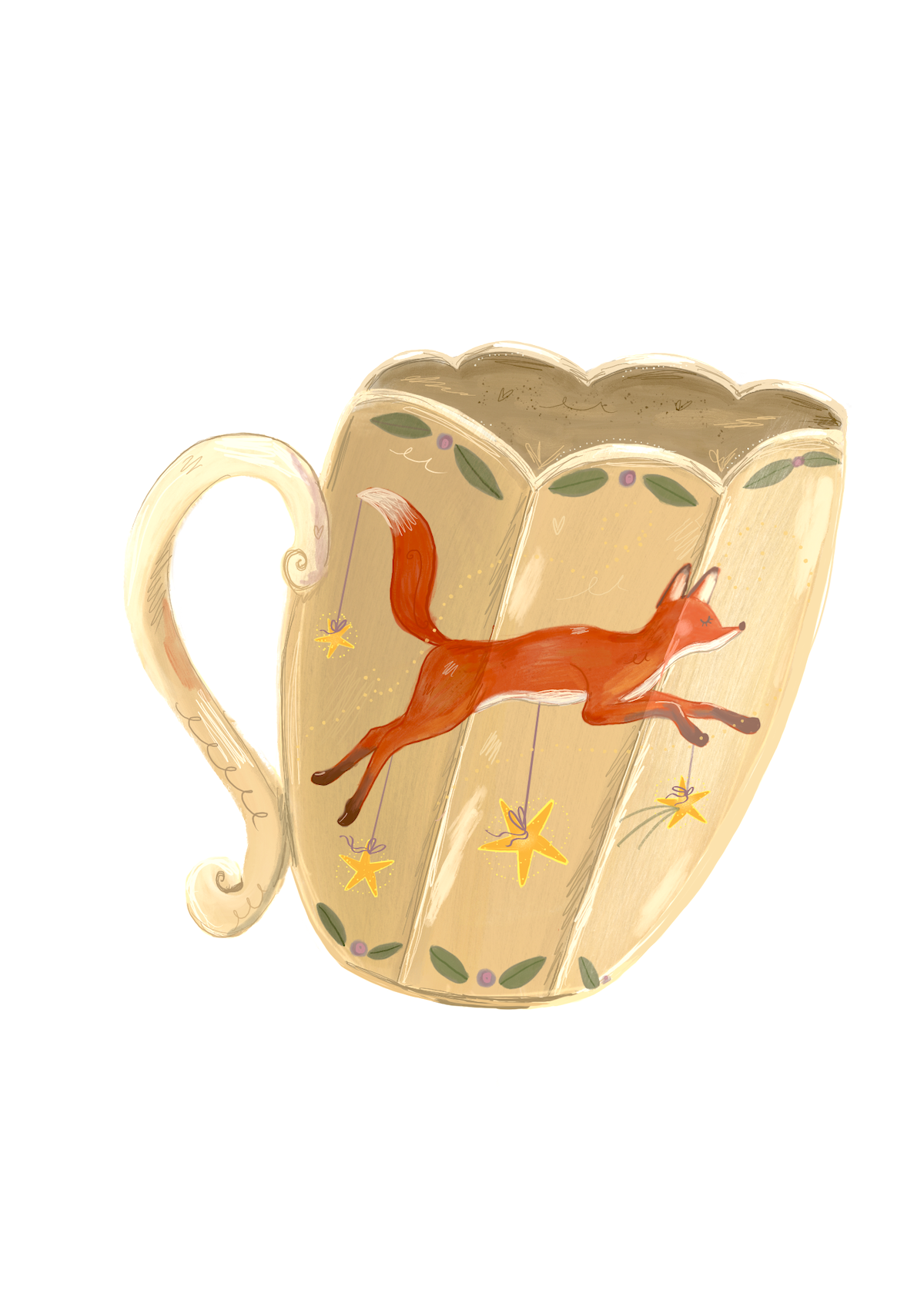 Fox Mug Sticker